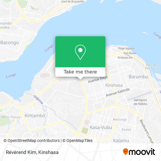 Révérend Kim map