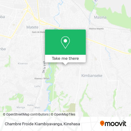 Chambre Froide Kiambiyavanga map