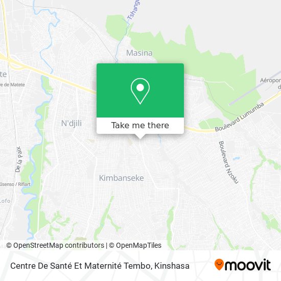 Centre De Santé Et Maternité Tembo map