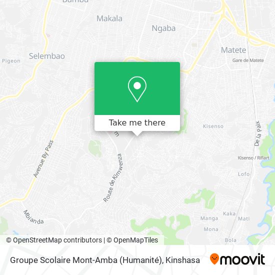 Groupe Scolaire Mont-Amba (Humanité) map