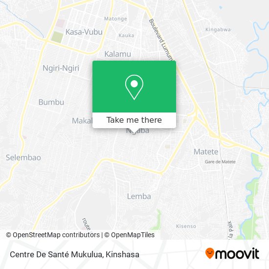 Centre De Santé Mukulua map