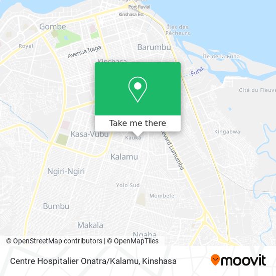 Centre Hospitalier Onatra / Kalamu map