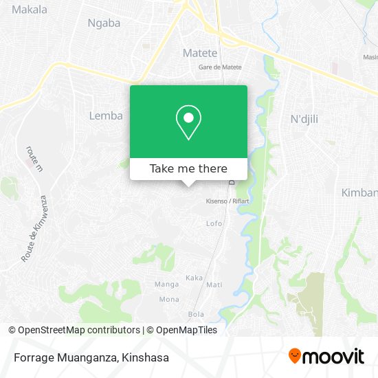 Forrage Muanganza map