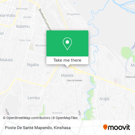 Poste De Santé Mapendo map