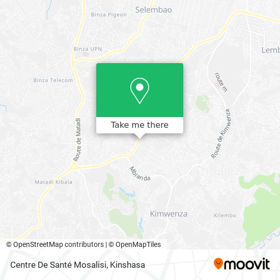Centre De Santé Mosalisi map