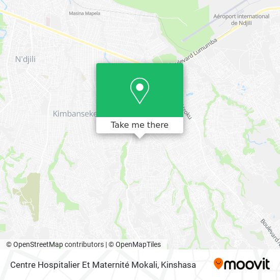 Centre Hospitalier Et Maternité Mokali map