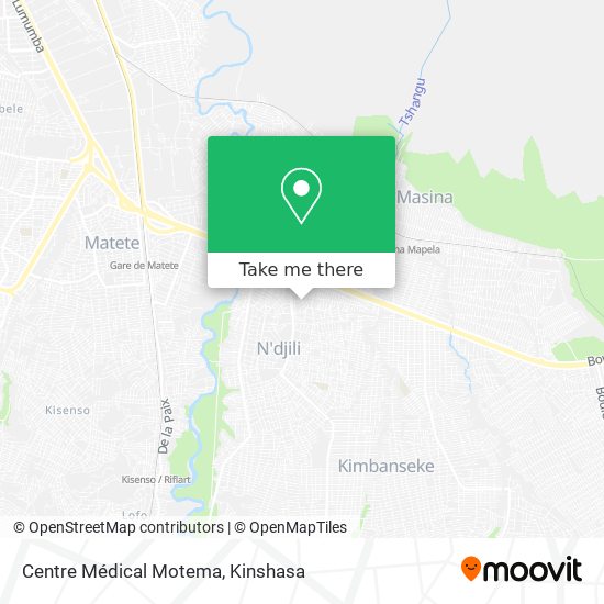 Centre Médical Motema map