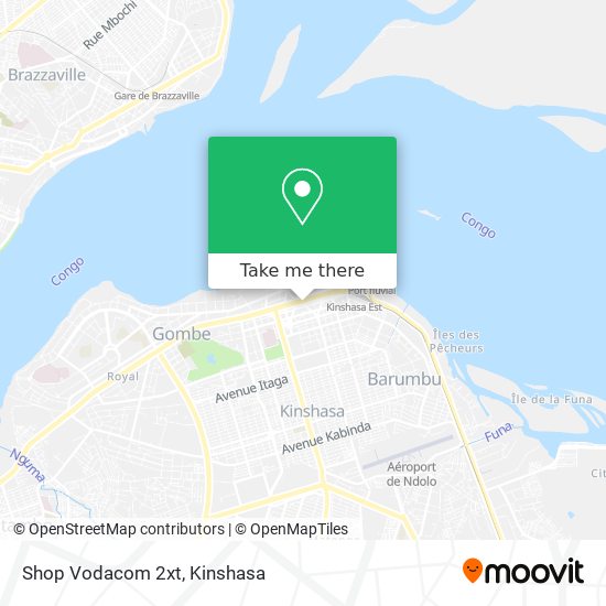 Shop Vodacom 2xt map