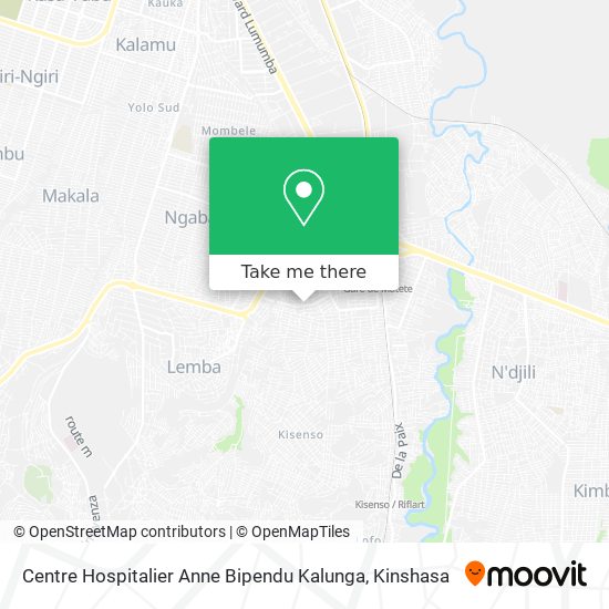 Centre Hospitalier Anne Bipendu Kalunga map