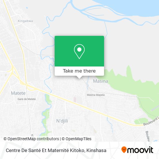 Centre De Santé Et Maternité Kitoko map