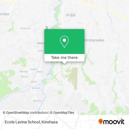 Ecole Lavina School map