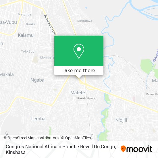 Congres National Africain Pour Le Réveil Du Congo map