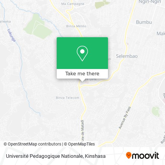 Université Pedagogique Nationale map