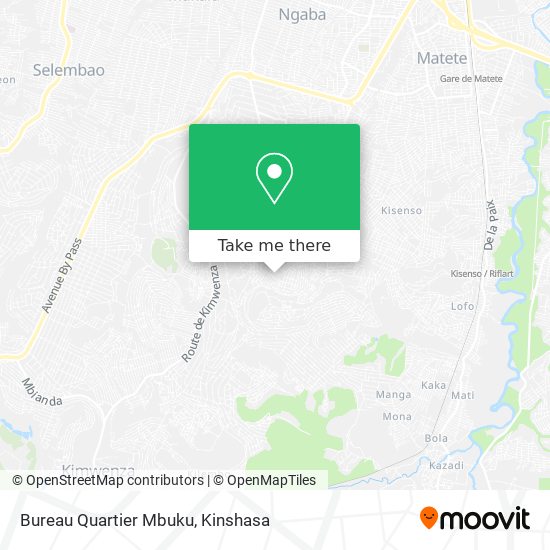 Bureau Quartier Mbuku map