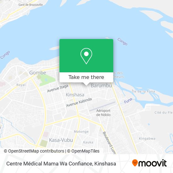 Centre Médical Mama Wa Confiance map