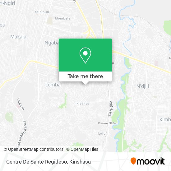 Centre De Santé Regideso map