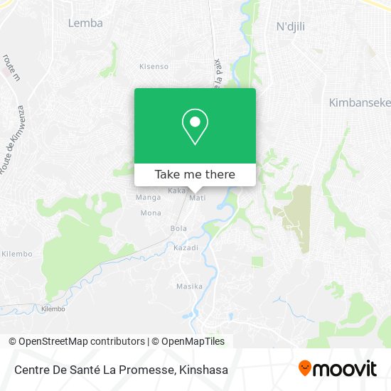 Centre De Santé La Promesse map