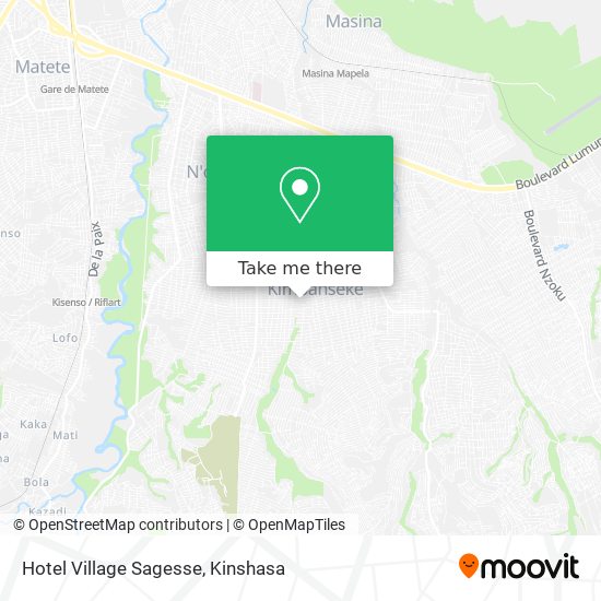 Hotel Village Sagesse map