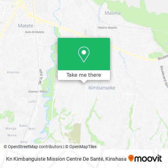 Kn Kimbanguiste Mission Centre De Santé map