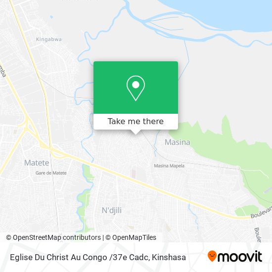 Eglise Du Christ Au Congo /37e Cadc map