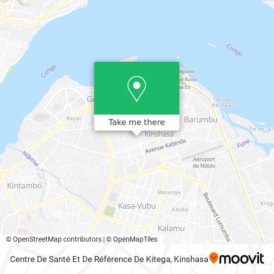 Centre De Santé Et De Référence De Kitega map