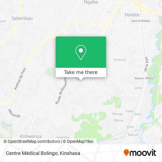 Centre Médical Bolingo map