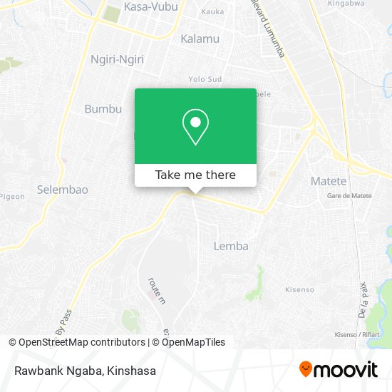Rawbank Ngaba map