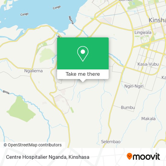 Centre Hospitalier Nganda map
