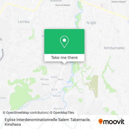 Eglise Interdenominationnelle Salem Tabernacle map