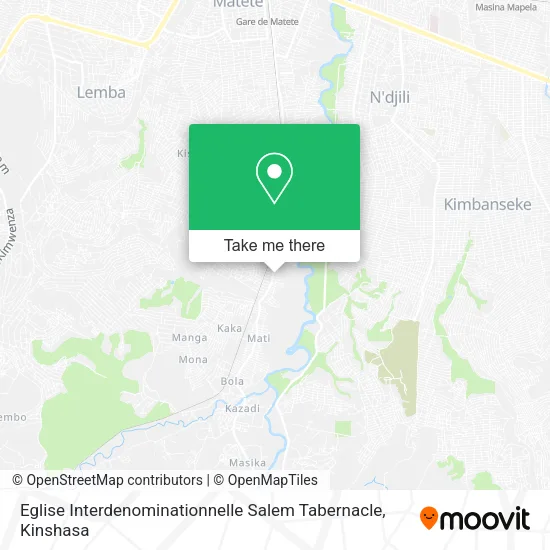 Eglise Interdenominationnelle Salem Tabernacle map