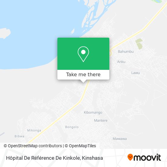 Hôpital De Référence De Kinkole map