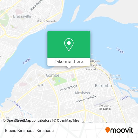 Elaeis Kinshasa map