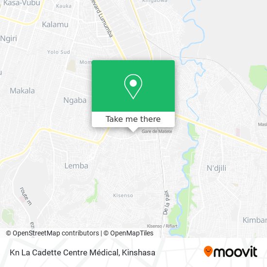 Kn La Cadette Centre Médical map