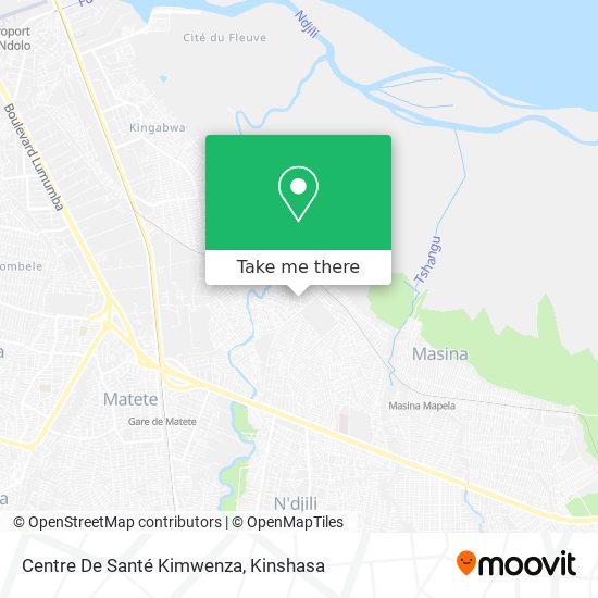 Centre De Santé Kimwenza map