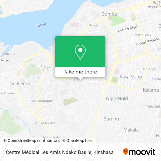 Centre Médical Les Amis Ndeko Basile map