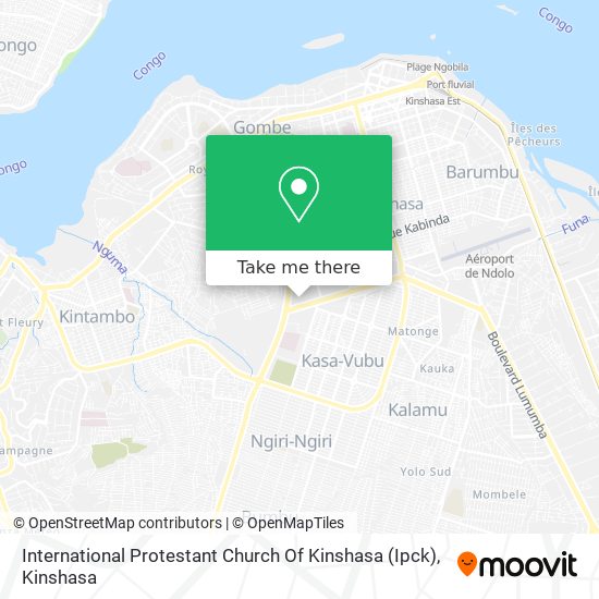 International Protestant Church Of Kinshasa (Ipck) map