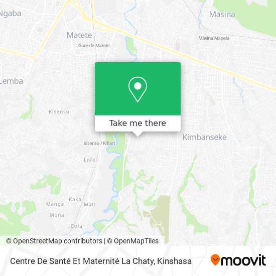 Centre De Santé Et Maternité La Chaty map