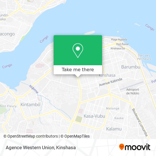 Agence Western Union map