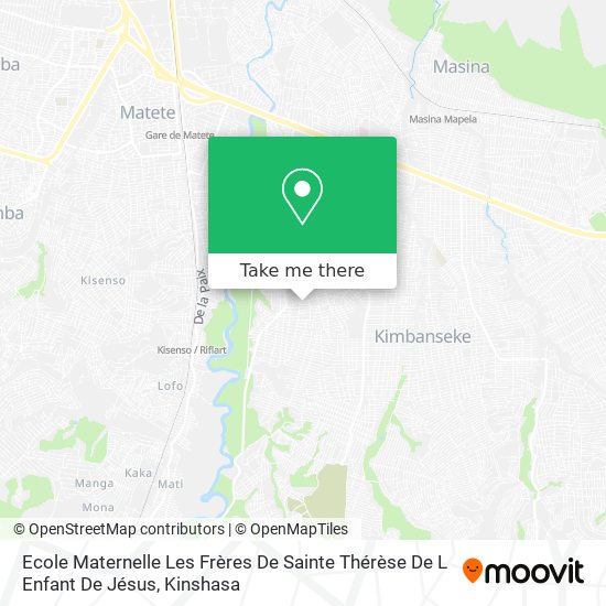 Ecole Maternelle Les Frères De Sainte Thérèse De L Enfant De Jésus map