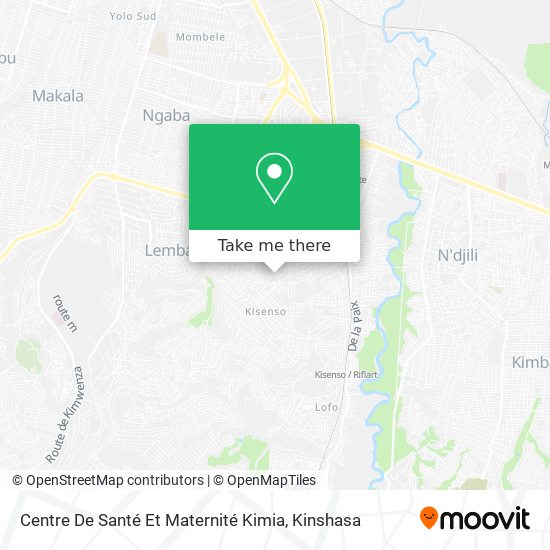 Centre De Santé Et Maternité Kimia map