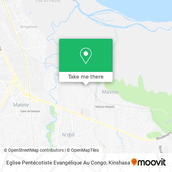 Eglise Pentécotiste Evangélique Au Congo map