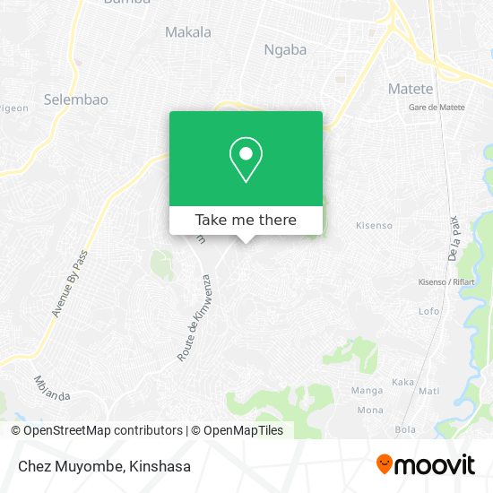 Chez Muyombe map
