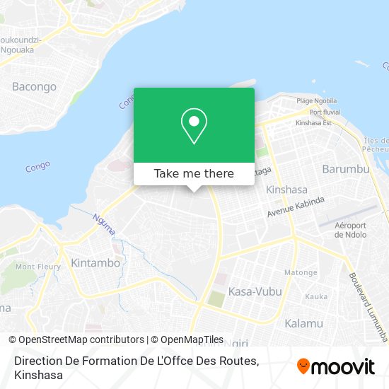 Direction De Formation De L'Offce Des Routes map