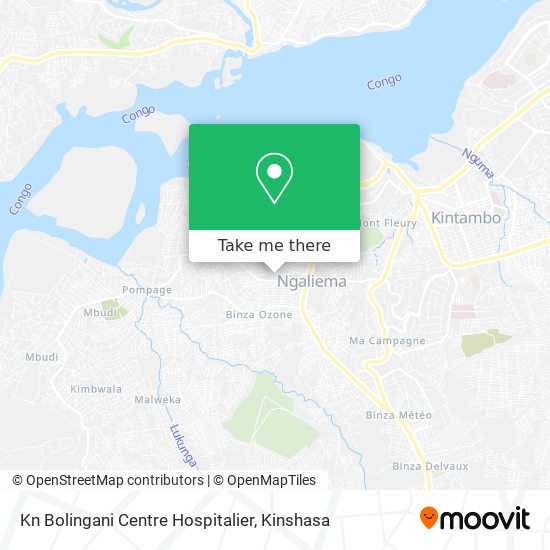 Kn Bolingani Centre Hospitalier map