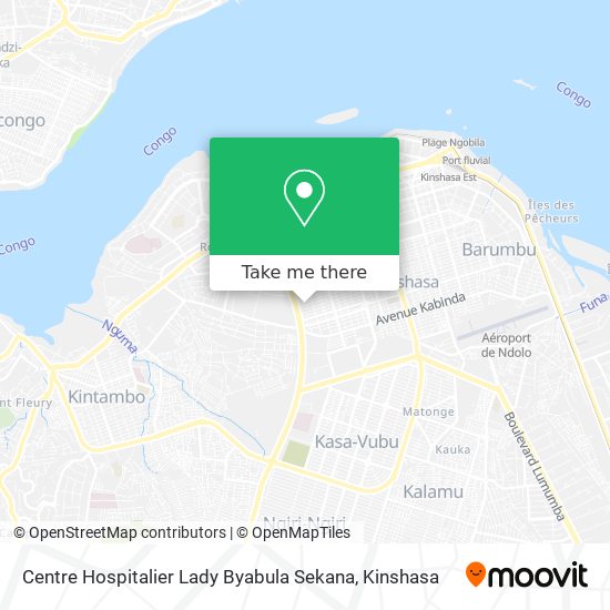 Centre Hospitalier Lady Byabula Sekana map