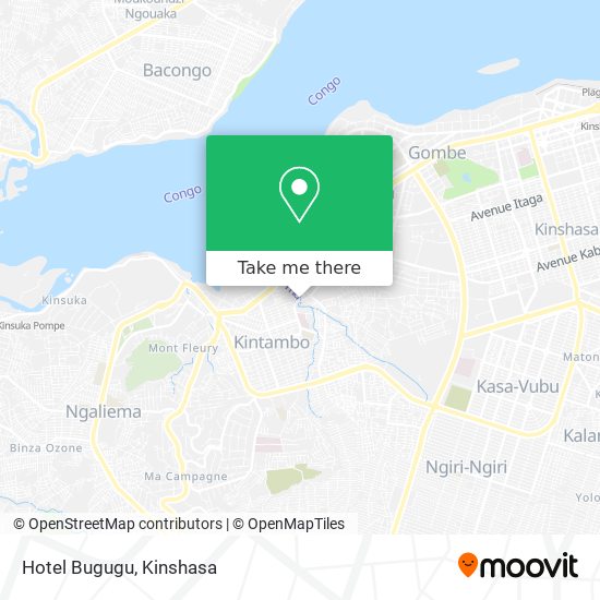 Hotel Bugugu map