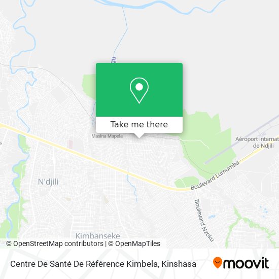 Centre De Santé De Référence Kimbela map