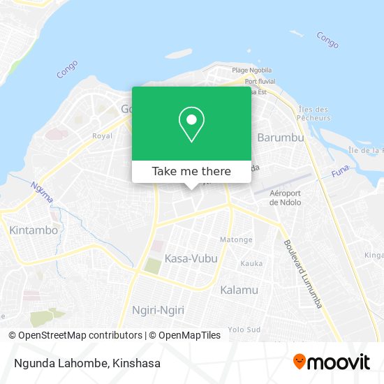 Ngunda Lahombe map