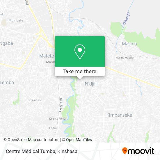 Centre Médical Tumba map