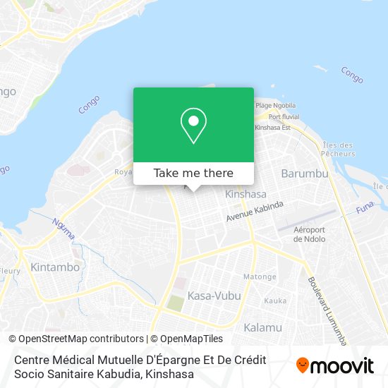 Centre Médical Mutuelle D'Épargne Et De Crédit Socio Sanitaire Kabudia map